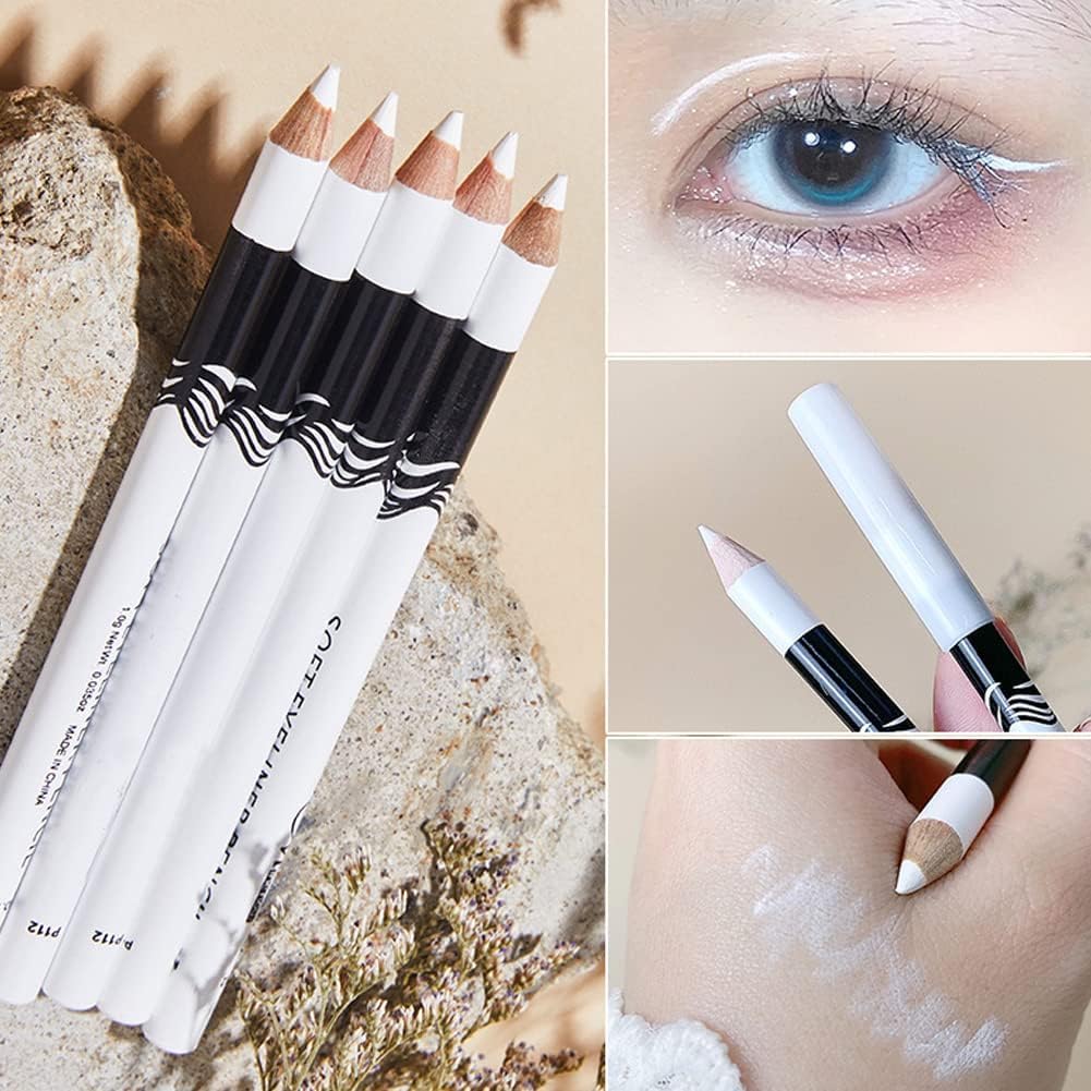 My Colors White Eyeliner Pencil Professional Highlighter Eye Liner Pen Waterproof Long Lasting Eyeliner1.8g white, 3 - pcs - Image 9