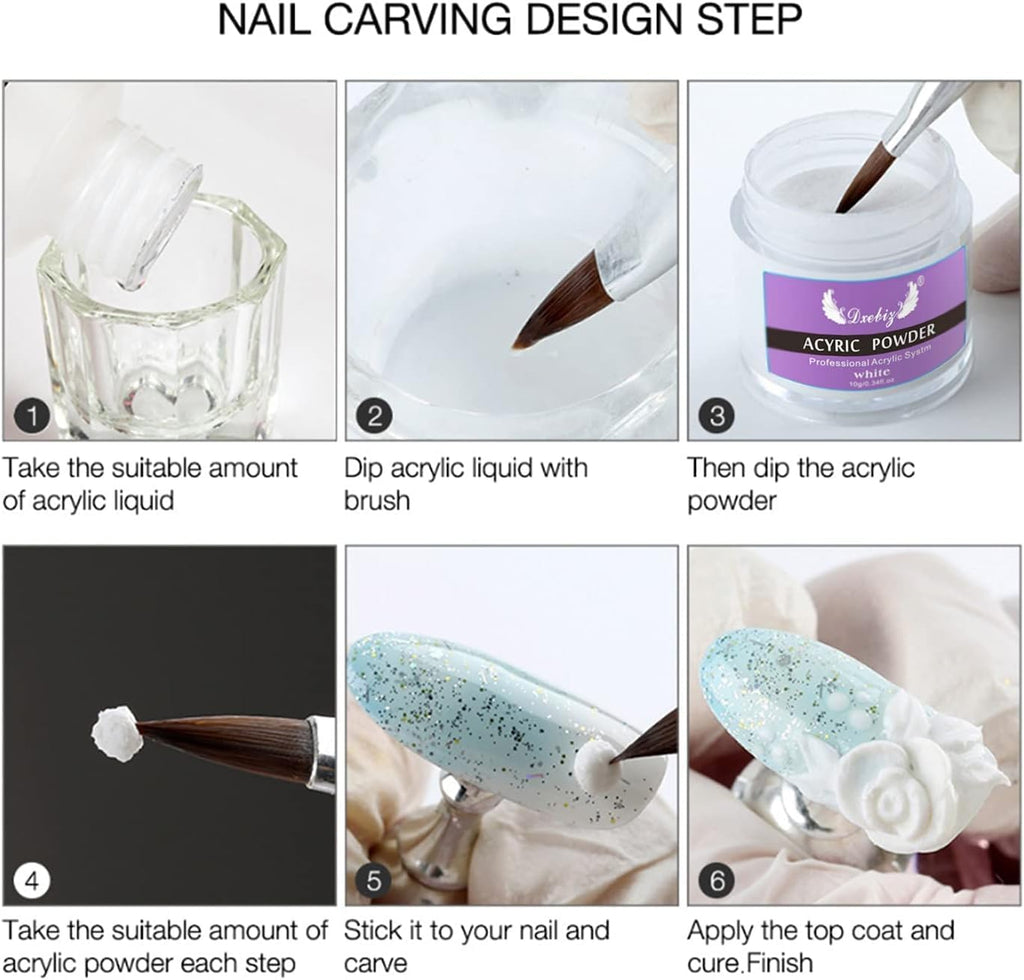 NAILWIND Professional Acrylic Nail Extension System, Acrylic Nail Kit,Acrylic Nail Powder,28g (Pink) - Image 7
