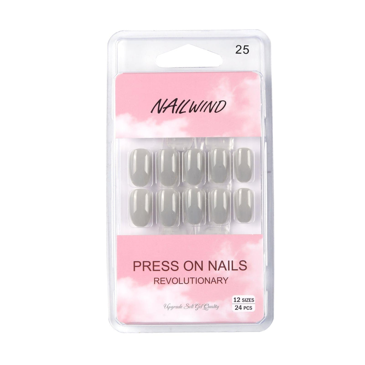 NAILWIND 24 Natural French Short False Nails Acrylic Full Cover Nails,Natural Fake Nails Delicate & Comfortable for Women and Girls (N25, 24 Count -Pack of 1) - Image 5