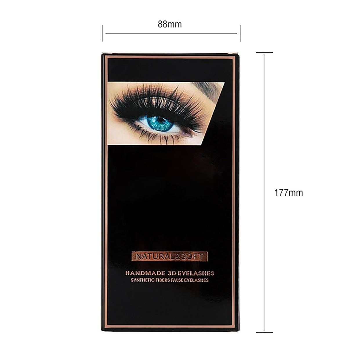 COSLUXE IMAGIC PROfessional Synthetic Fibers False Eyelashes, Natural & soft 100% Handmade 3D Eyelashes Pack 10 Pairs of 1 box (L10) - Image 6