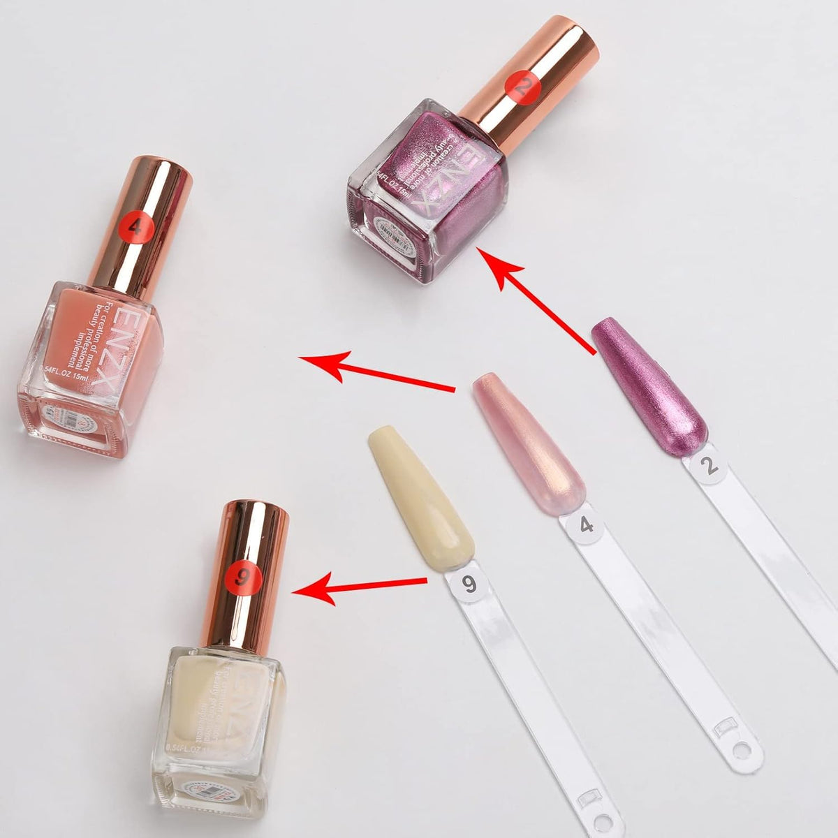 NAILWIND Fan Shape Nail Art Polish Display Tips, False Nail Sample Sticks, Nails Practice Color Display, for Nails Home DIY Nail Salon Practice Tools (Natural Stiletto Shaped, 100 - Pcs) - Image 5