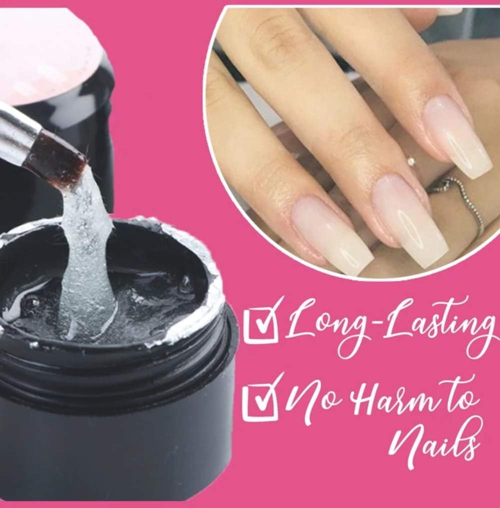 NAILWIND Solid Gel Nail Glue for Nail Tips Clear,Strong Adhesive Rhinestone Gel Nail Glue for Acrylic Nails Tips, Press on Solid Glue Gel, Nail Art Manicure Glue Gel, Need UV/LED Lamp (Clear, 15 ml) - Image 7