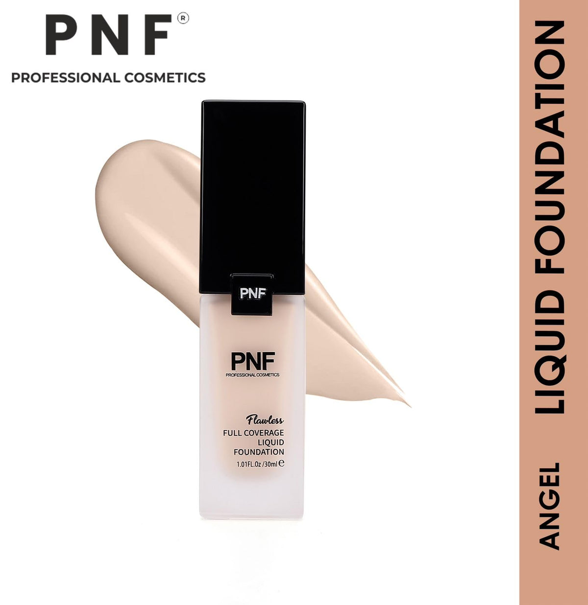 PNF PROFESSIONAL Flawless Finish Foundation | Full Coverage Liquid Foundation | Long Lasting, Waterproof | Buildable Full Coverage | Lightweight | Easy to Blend | 30ml (BROWN SUGAR, 30ml) - Image 5