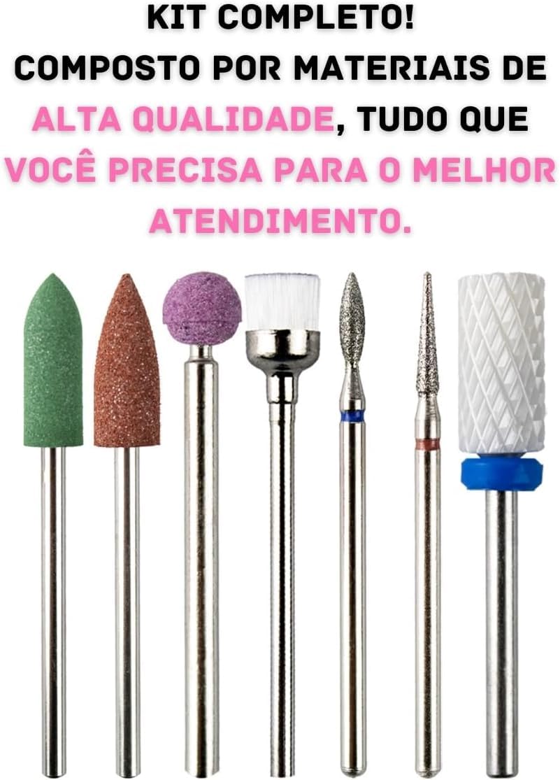 NAILWIND Nail Drill Bits Set, 3/32inch Professional Ceramic Safety Bits for Nail Drill, Diamond Cuticle Efile Nail Drill Bits, Remover Bits for Acrylic Gel Nail Tech Manicure Pedicure (3/32inch, 7, count) - Image 6