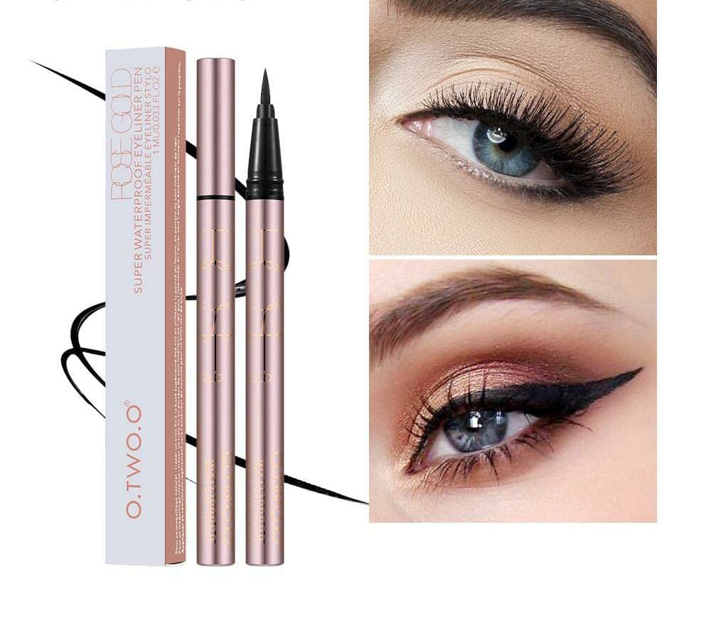 O TWO O ROSE GOLD Super Waterproof Long Lasting EyeLiner Pen 1ml 01-black - Image 3