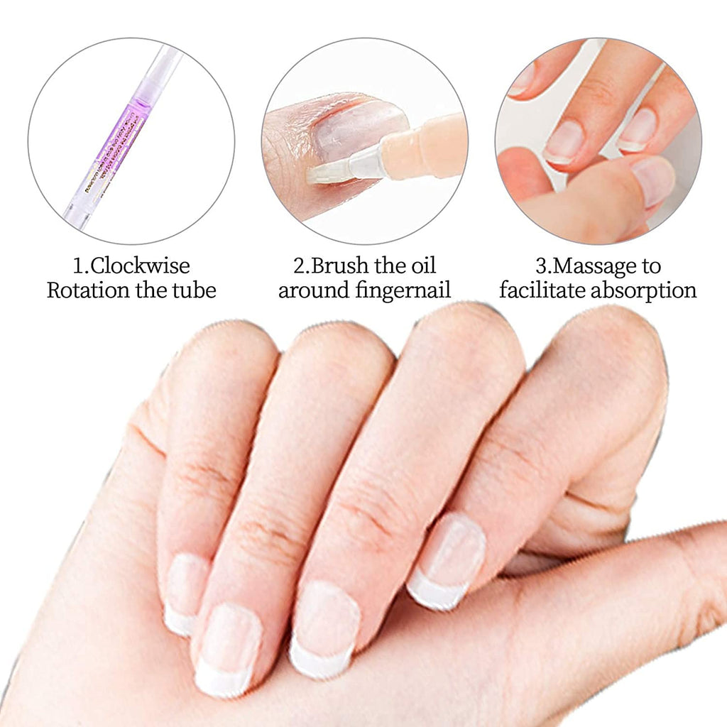 NAILWIND Nail Cuticle Oil Pen, Nail Cuticle Oils Nutrition Oil Pen Cuticle Revitalizer Oil Pen for Nails with Soft Brush Cuticle Oil Bulk Softener Moist Gel Nail Treatment Nourishment Fruity - Image 4