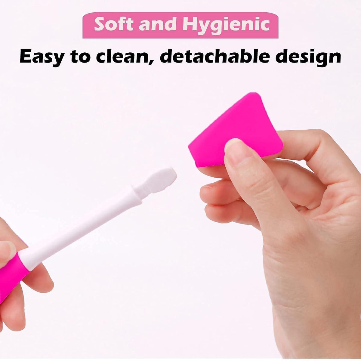 Cosluxe 2 pcs Mask Applicator Silicone Face Brush Face Mud Cream,Clay Mask,DIY,Modeling Masks Brushes DIY Mud Mixing Spatula Double-end Handheld Scoop Skin Care Make up Foundation - Image 6