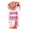 NAILWIND 30Pcs Short Almond chrome & Cat eye Nails, Press On Nails, Soft Gel Mirror Designs Glossy Nail's with Nail Glue, Reusable Glue On in 15 Sizes - 30PCS Stick On Nail Kit, Ac