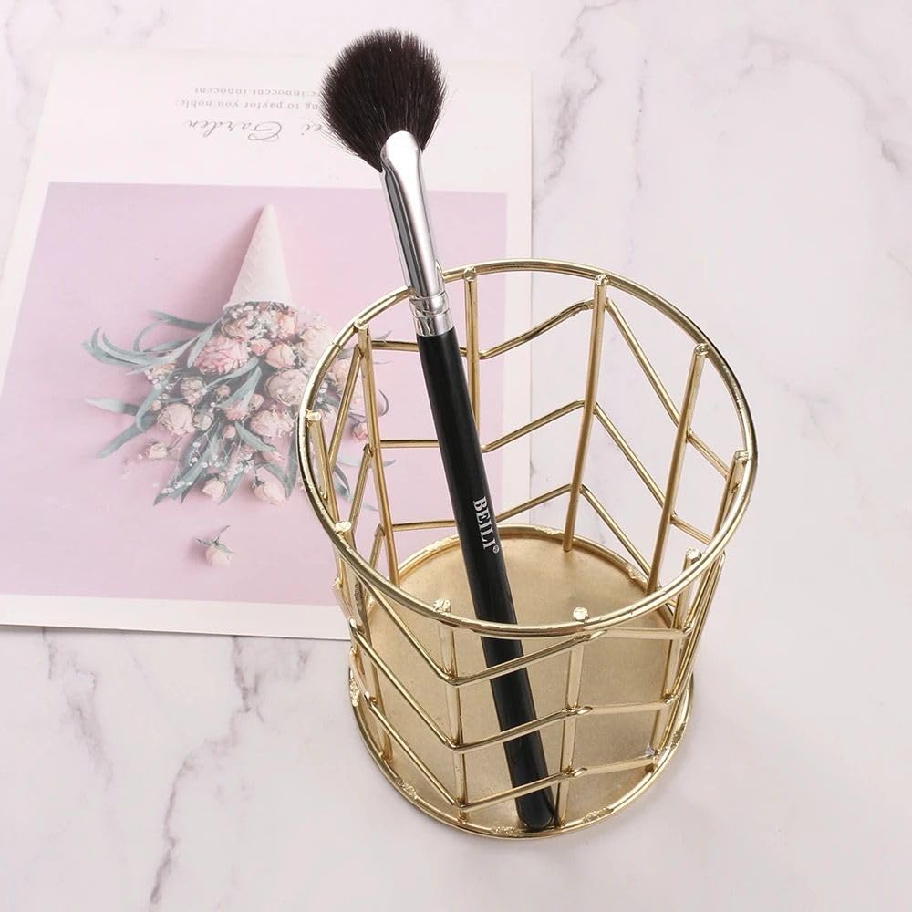 COSLUXE BEILI Fan Brush Professional Blush Brush Soft Vegan Synthetic Makeup Brushes, for Face Highlighting,Buffing and Blending with Powder Cream Cosmetics Blusher Highlighter Applicator Eyeshadow Brush - Image 7