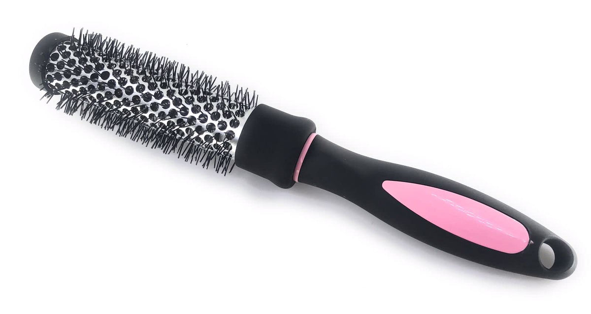 COSLUXE Professional Round Brush Set for Blow Drying Curling,Round Hair Brush Set for Woman Curly and Straight Salon Hair Styling, (PINK, 25mm -1pcs)