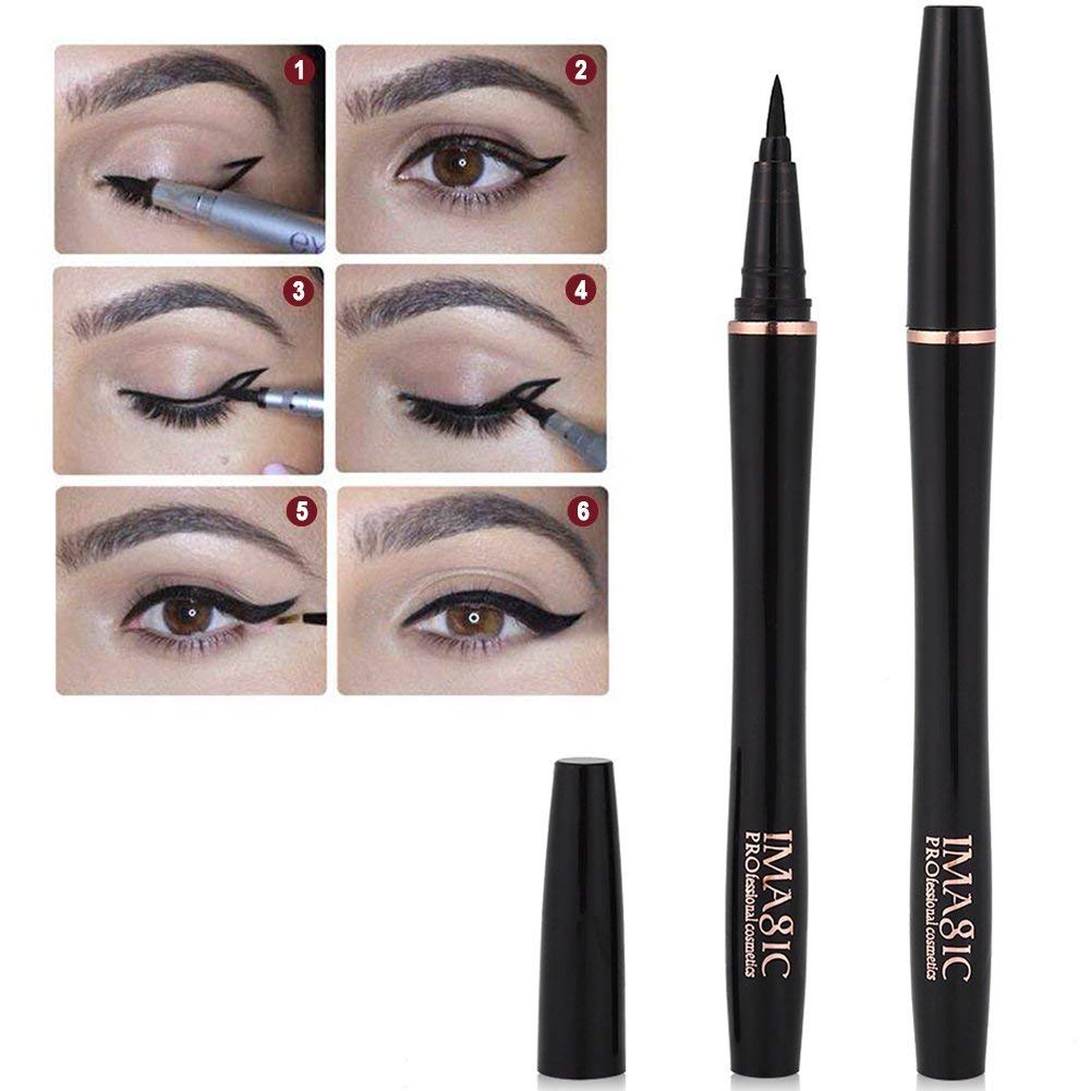 COSLUXE IMAGIC PROfessional Cosmetic Waterproof Long-Lasting Eyeliner Pen Black,2.5g - Image 3