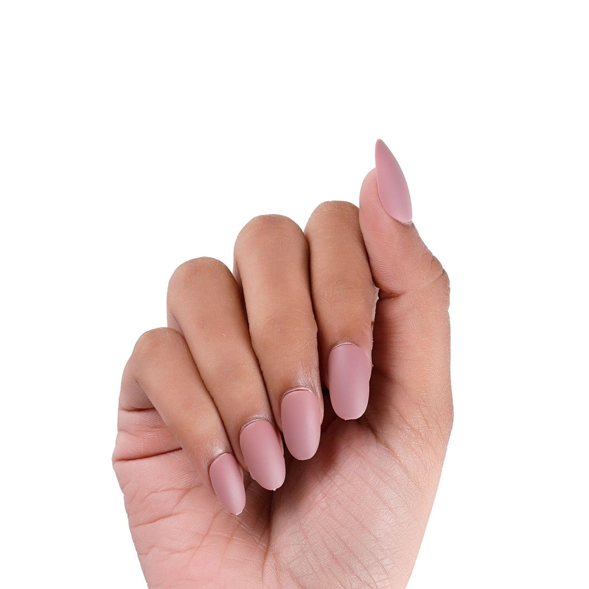 NAILWIND 24 Natural French Short False Nails Acrylic Full Cover Nails,Natural Fake Nails Delicate & Comfortable for Women and Girls (N32, 24 Count -Pack of 1) - Image 4