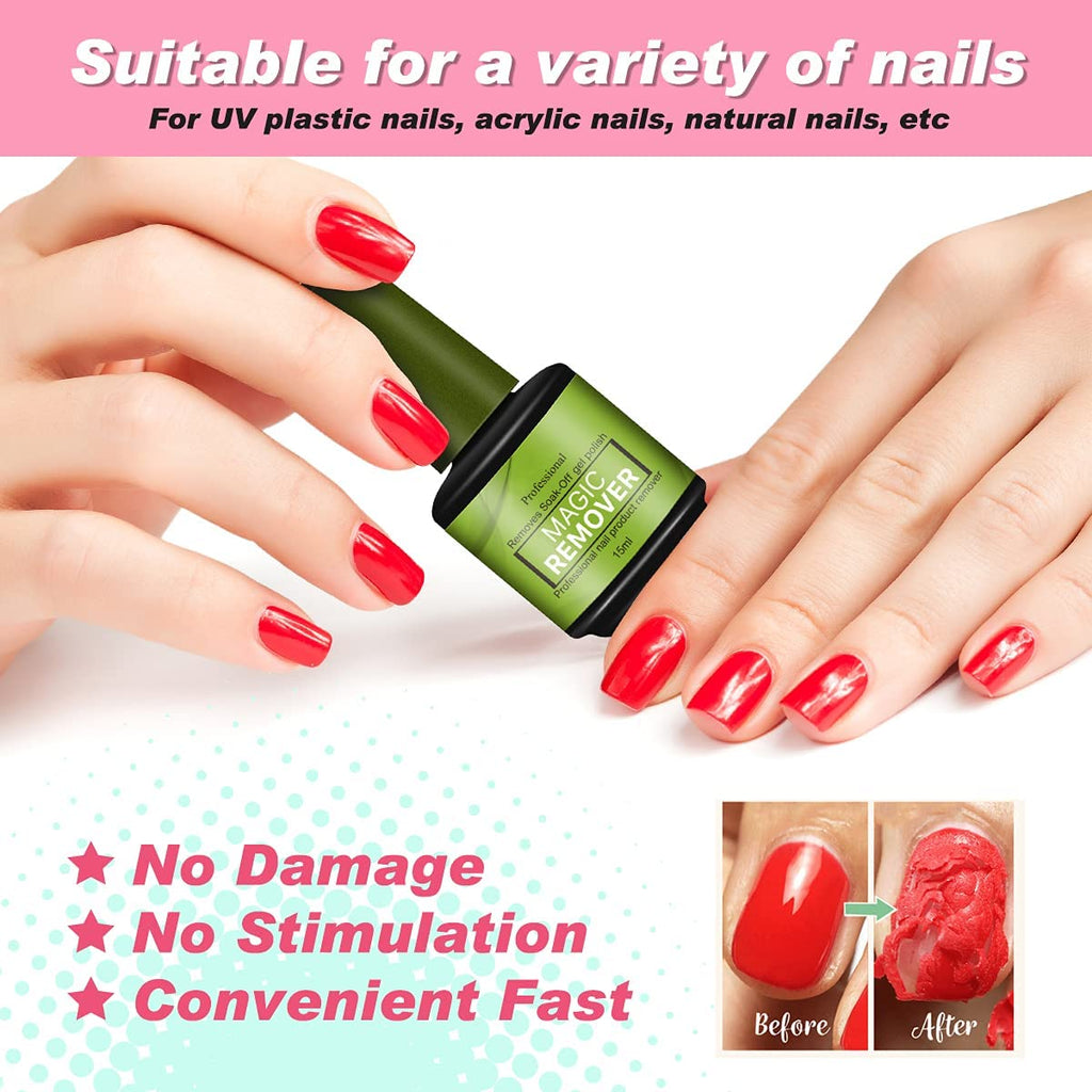 My Colors Gel Nail Polish Remover, Professional Remove Gel Nail Polish, Magic Remove Soak-Off Gel Polish, Peel Off In 2-5 Minutes, No Need for Foil, Soaking or Wrapping - Image 7
