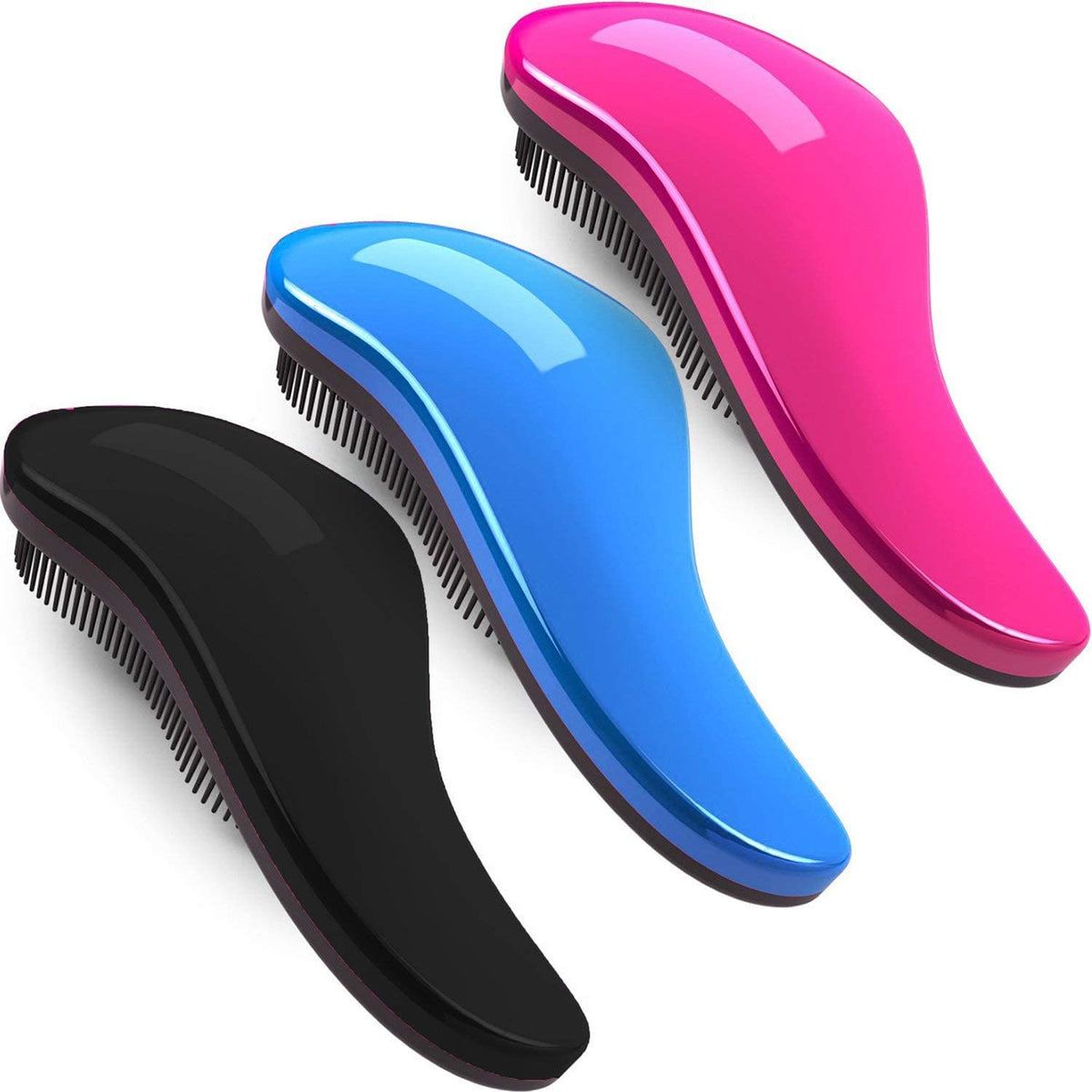 COSLUXE Detangling Hairbrush for Wet & Dry Hair – Detangler Brush for Women, Men & Children, Soft Bristles for Curly, Straight & Thick Hair – Hair Brush for Women (Pack of 1) - Image 2