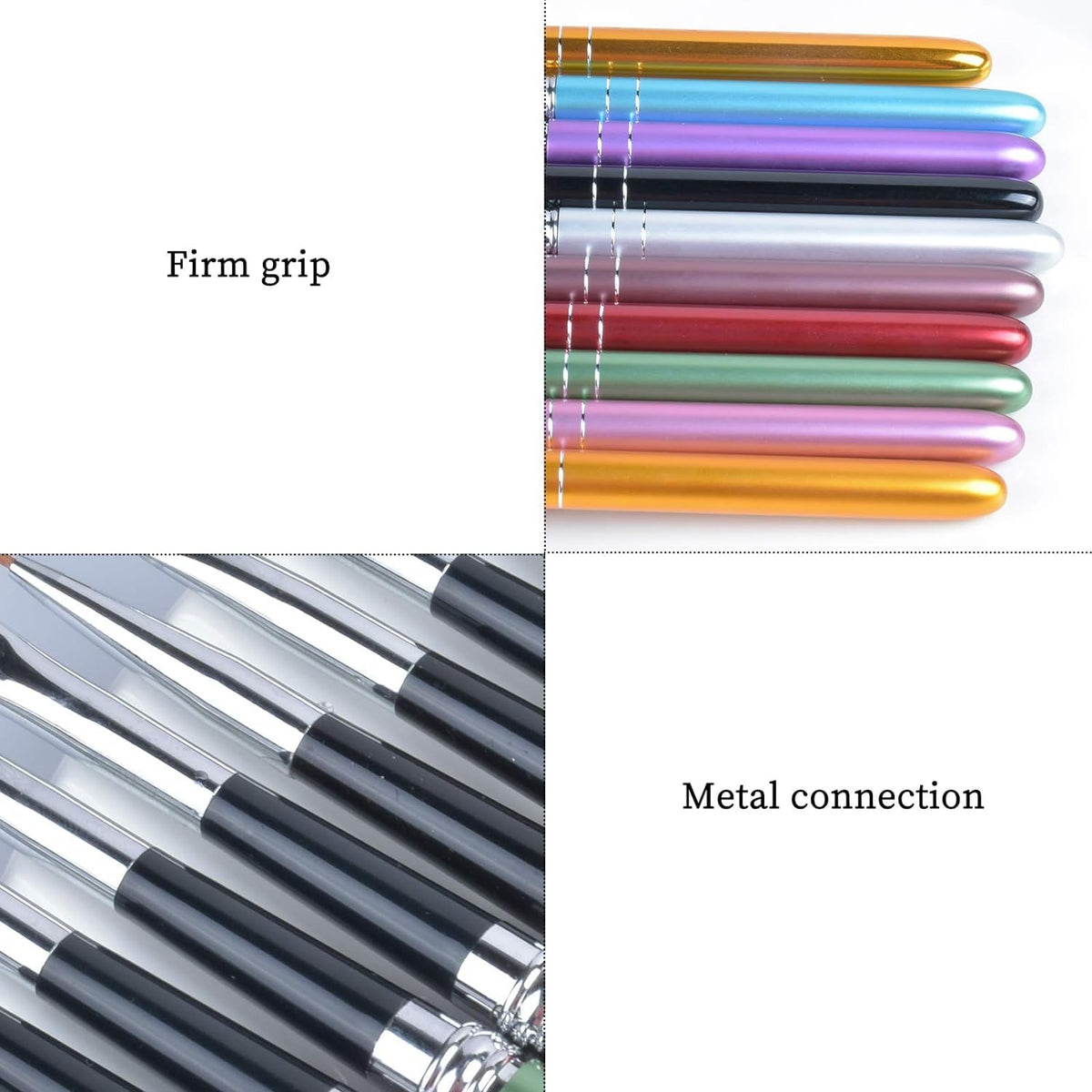 NAILWIND Nail Art Brushes 10 PCS Acrylic Nail Brushes UV Gel Painting Brush Pens Liner Brushs, for Home Nail Salon DIY Manicure Acrylic Nail Art Design - Image 3
