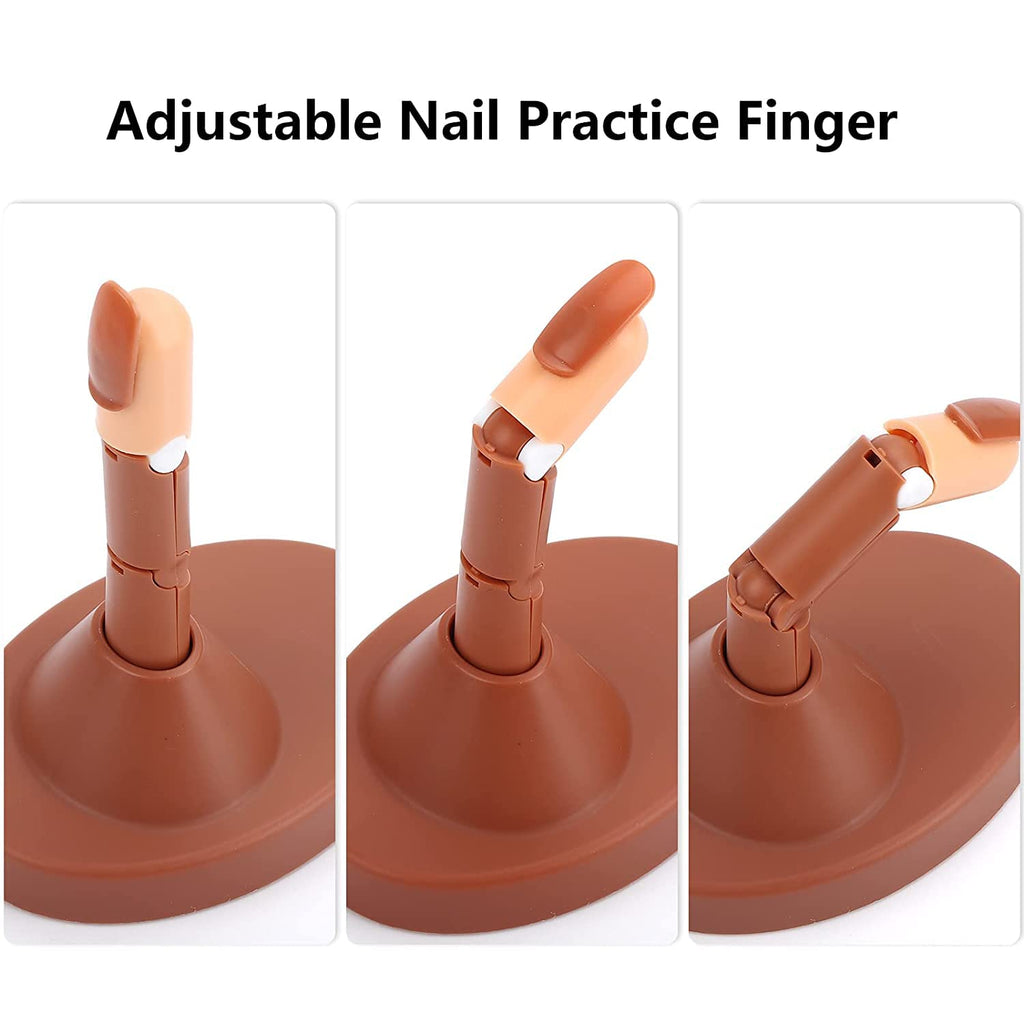 NAILWIND Nail Practice Fingers for Acrylic Nails, 3 Nails for Practice Hand for Acrylic, Training Fingers for Nail Art Beginners, Fake Fingers with Nail for Hand Training - Image 3