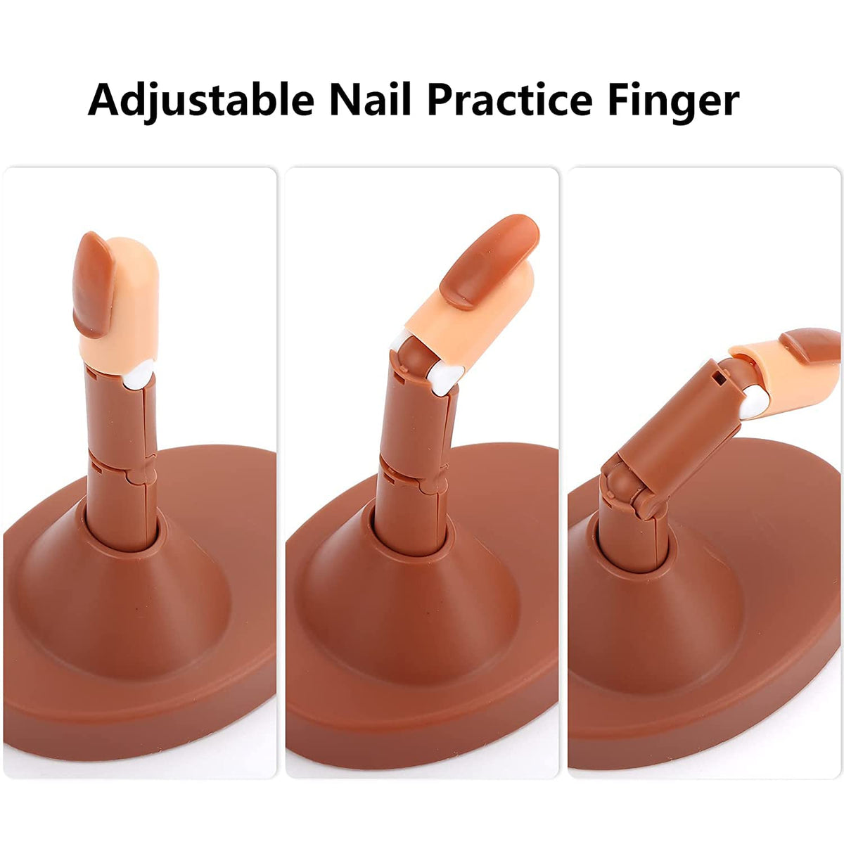 NAILWIND Nail Practice Fingers for Acrylic Nails, 3 Nails for Practice Hand for Acrylic, Training Fingers for Nail Art Beginners, Fake Fingers with Nail for Hand Training - Image 3