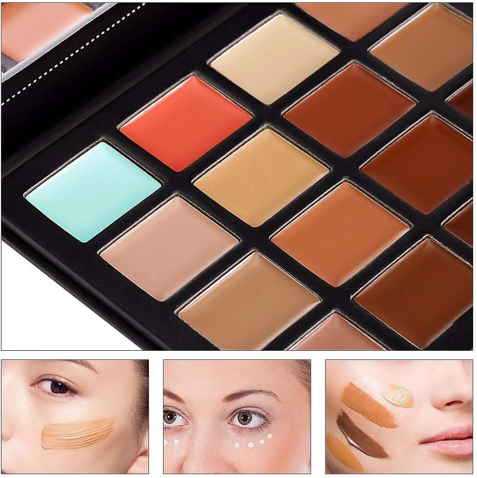 PNF PROFESSIONAL 9 Colors Cream Natural Concealer Palette | 9 In 1 Concealer Palette Full Coverage | Hides Blemishes, Flaws & Dark Circle | Long-Lasting, (VOL-02, 9 X 3.6G) - Image 2