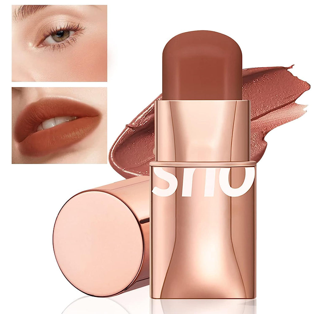 COSLUXE O TWO O Blush Stick for Cheeks Makeup,Waterproof Cream Blush Face Stick Multi-Use Lip and Cheek Tint, Lightweight Easy to Blend Natural Cream Blusher (05 - Rose Red - Obsessed) - Image 6