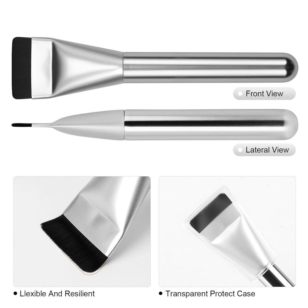 COSLUXE Flat Foundation Brush,Flat Head Foundation Brush for Liquid Makeup, Foundations' Brush Set for Liquid, Cream Foundations Concealer Brush Makeup Brushes (1 - Pcs) - Image 6