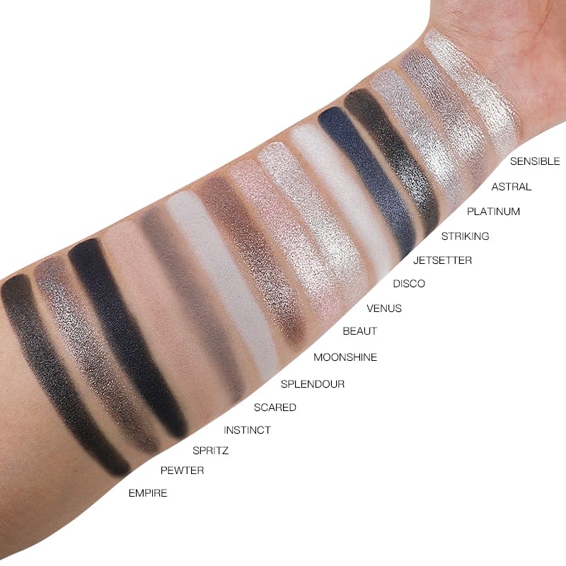 IMAGIC 15 Color Aurora Eyeshadow Palette, Eyeshadow Matte Shimmer Finish Make up Palette Highly Pigmented - Multicolor 15x1.2g - Image 2
