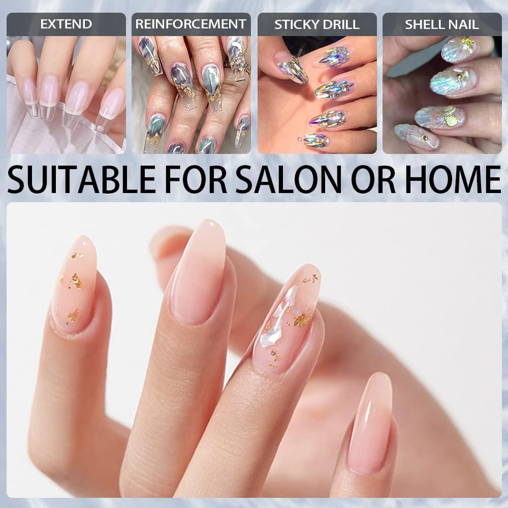 NAILWIND Slip Solution Poly Gel Kit - 75ml Slip Solution for Poly Nail Gel, Nail Extension Liquid Solution Anti-stick Tools with Nail Art Brush Starter Kit for Poly Extension Nails - Image 7