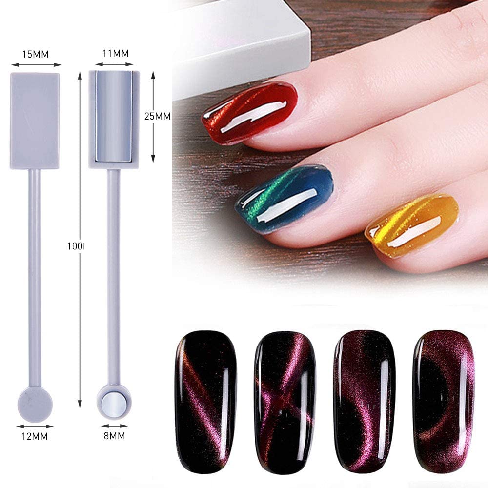 NAILWIND nail magnet Double-head Magnet Stick For 3D Magnetic Cat Eye Gel Nail Polish Nail Art Manicure Tools, (2 - PCS) - Image 3