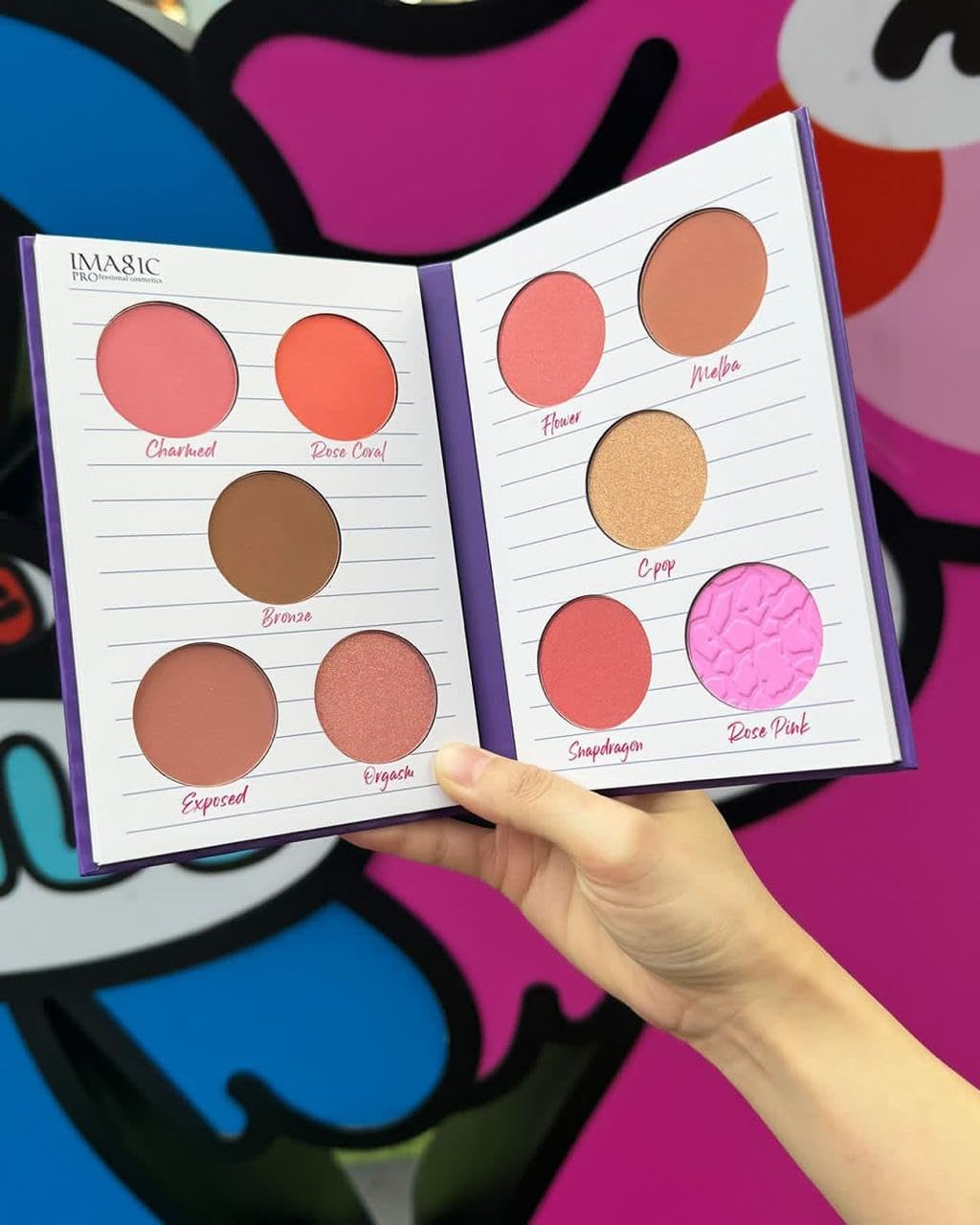 COSLUXE IMAGIC 10 Color Blusher Palette | The Blush Book Private Collection | Long Lasting High Pigment Matte Pressed Powder Blush 39.8g for Women and Girl - Image 4