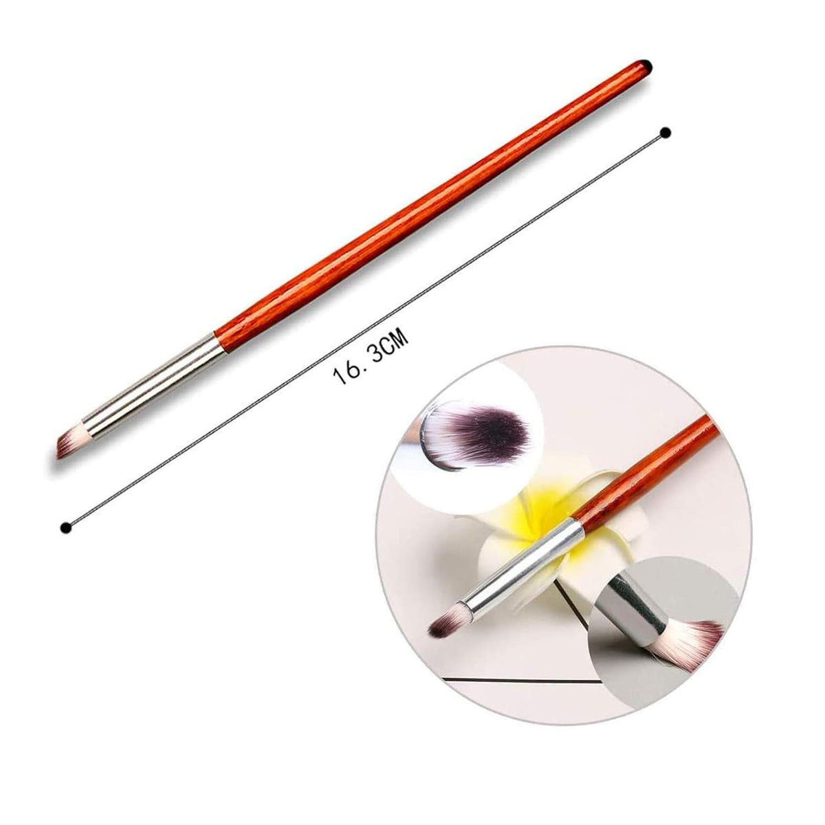 NAILWIND 3 Pcs Ombre Nail Art Brush Set Wooden Gel Builder Brush Double Head Nail Gradient Shading Pen With 4 Replaceable Sponge Heads Manicure Tools - Image 8