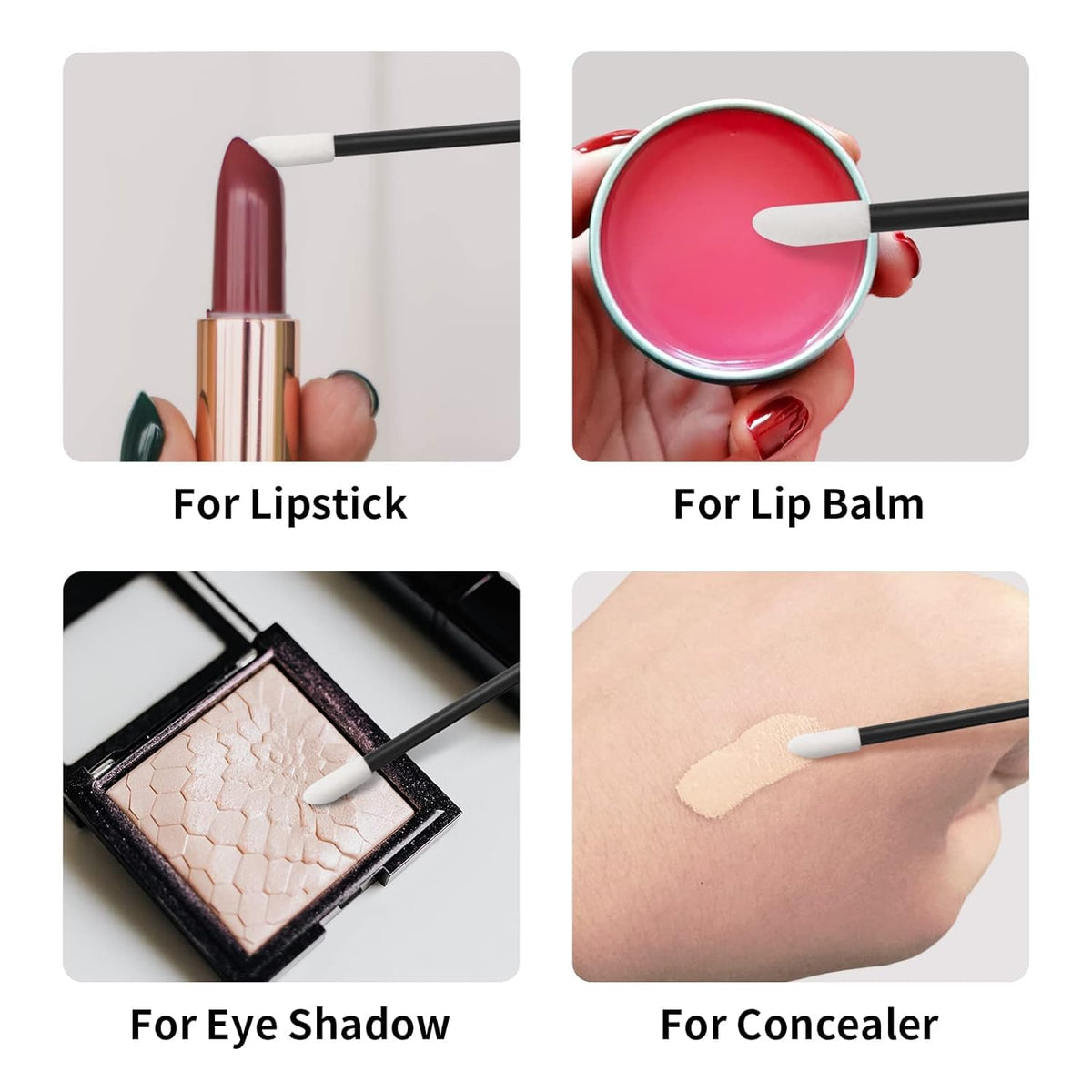 COSLUXE Lip Brush, Lip Applicator/Disposable Makeup Lips Brushes, Lip's Wands Lips; Brush Applicators Lipstick Brush Lips Gloss Applicators Mascara Brush Makeup Tool, 12 - Pcs - Image 8