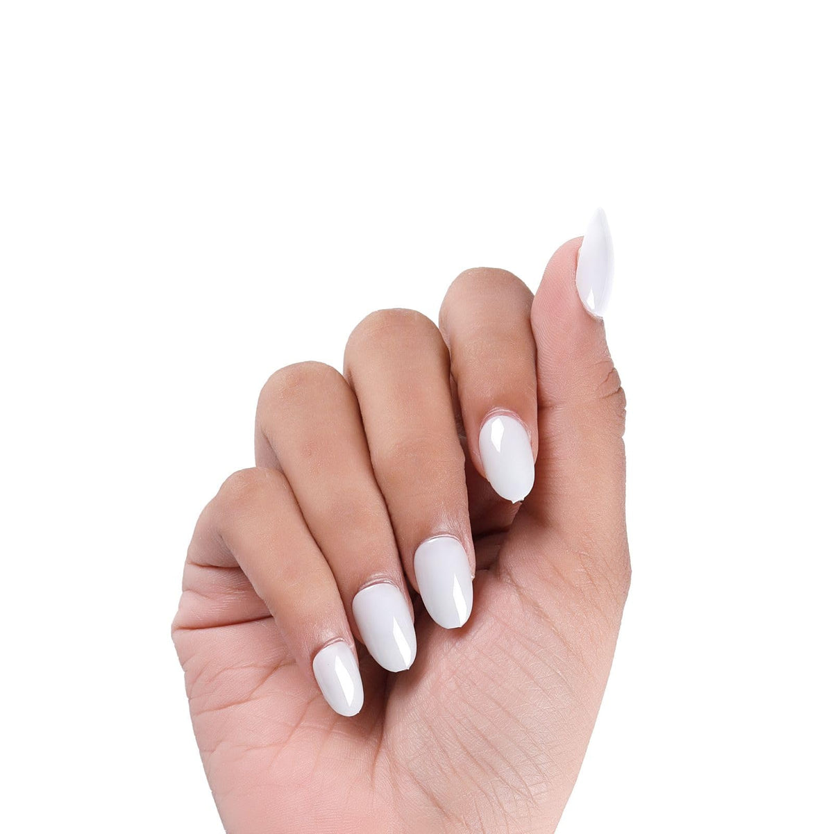 NAILWIND 24 Natural French Short False Nails Acrylic Full Cover Nails,Natural Fake Nails Delicate & Comfortable for Women and Girls (N21, 24 Count -Pack of 1) - Image 4