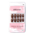 NAILWIND 24 Press on Nails | Natural French Short False Nails | Acrylic Full Cover Nails | Natural Fake Nails Delicate & Comfortable for Women and Girls (V-16)