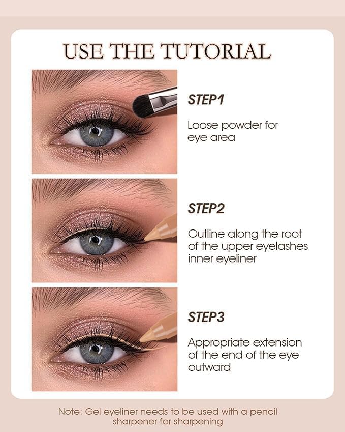 COSLUXE IMAGIC IMAGIC Nude Beige Kohl Matte Kajal Pencil Waterproof 1.3g | Long-Lasting, Smudge-Proof Eyeliner for Bold & Precise Eye Makeup - Image 5