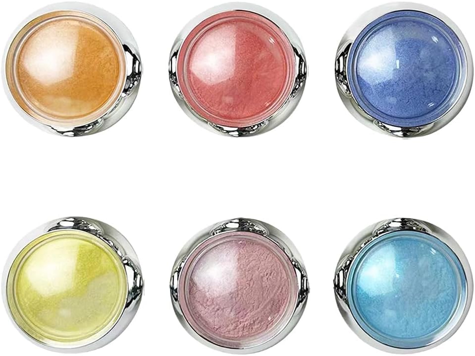 NAILWIND Chrome Nail Powder, 6 Aurora Mermaid Nail Powder Iridescent Pearl Nail Art Powder Metallic Mirror Effect Pigment Glitter Dust Kit Nail Art Supplies for Gel Polish Nail Decorations - Image 5