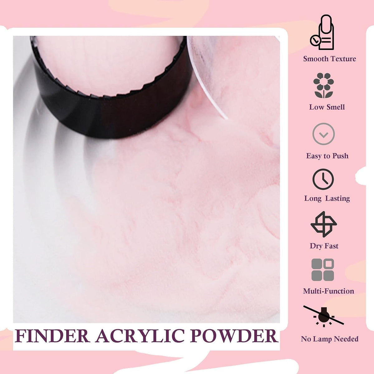 NAILWIND Acrylic Powder Set, 30g Professional Acrylic Nail Powder System for Acrylic Nails Extension,Nail Art (CLEAR, Pack OF 1) - Image 9