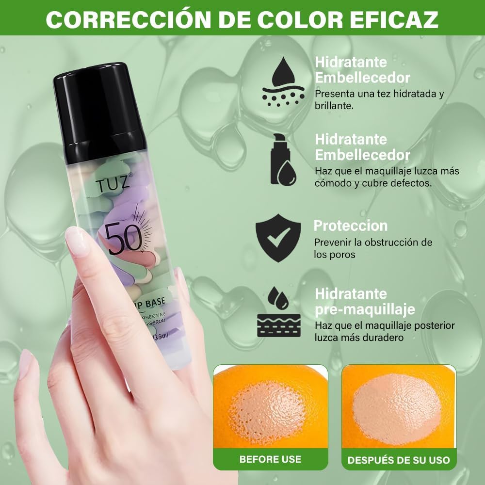 My Colors Avocado 3 in 1 Matte Primer - Pore Minimizing, Long-Lasting Makeup Base 40ml - Image 9