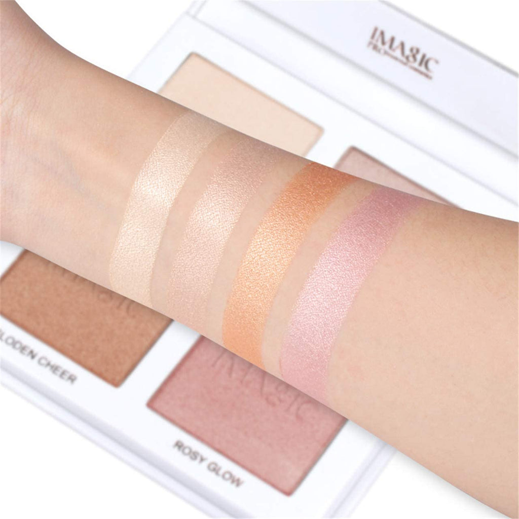 COSLUXE IMAGIC PROfessional Cosmetic 4 Color Highlighter Makeup Palette 18g - Image 3
