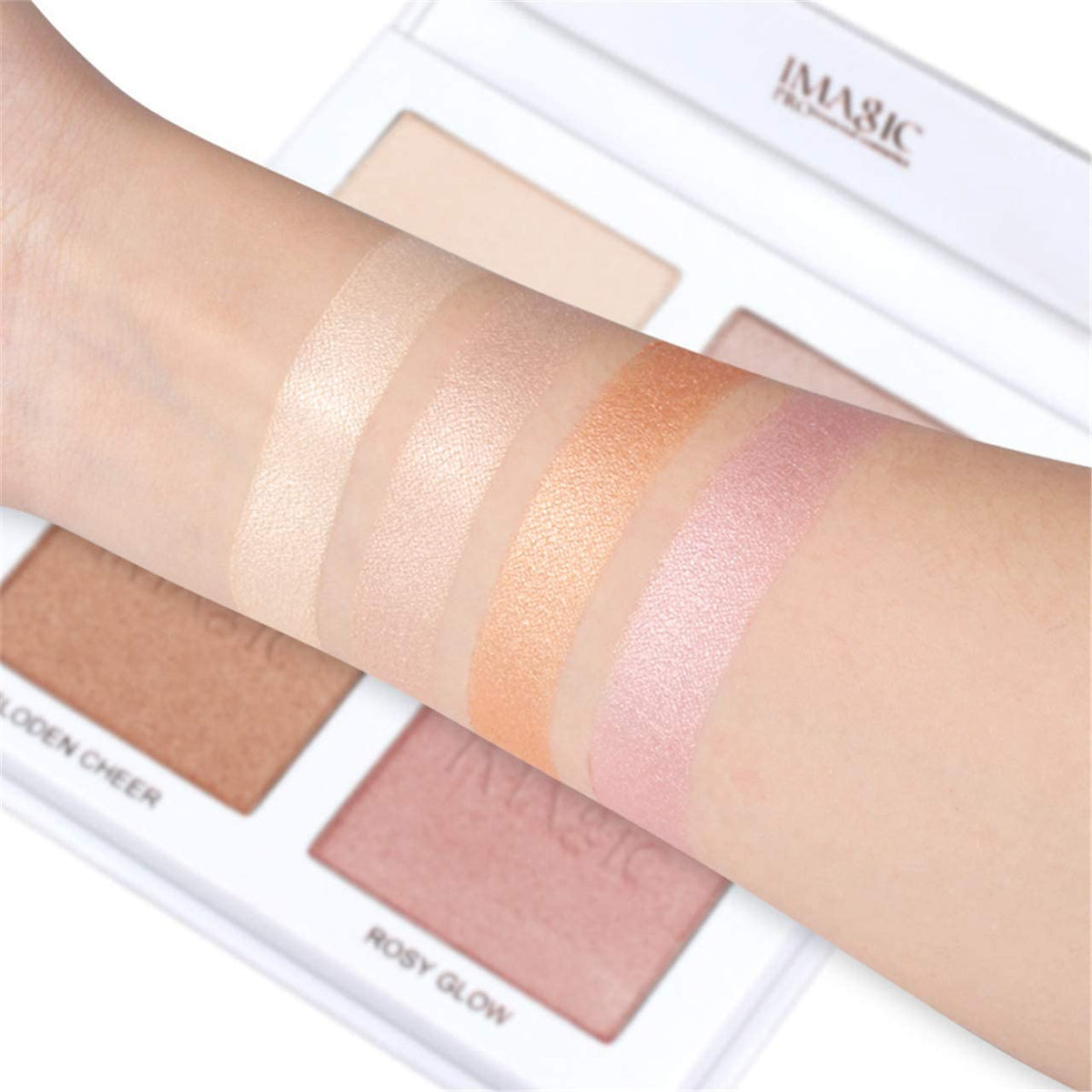 COSLUXE IMAGIC PROfessional Cosmetic 4 Color Highlighter Makeup Palette 18g - Image 3