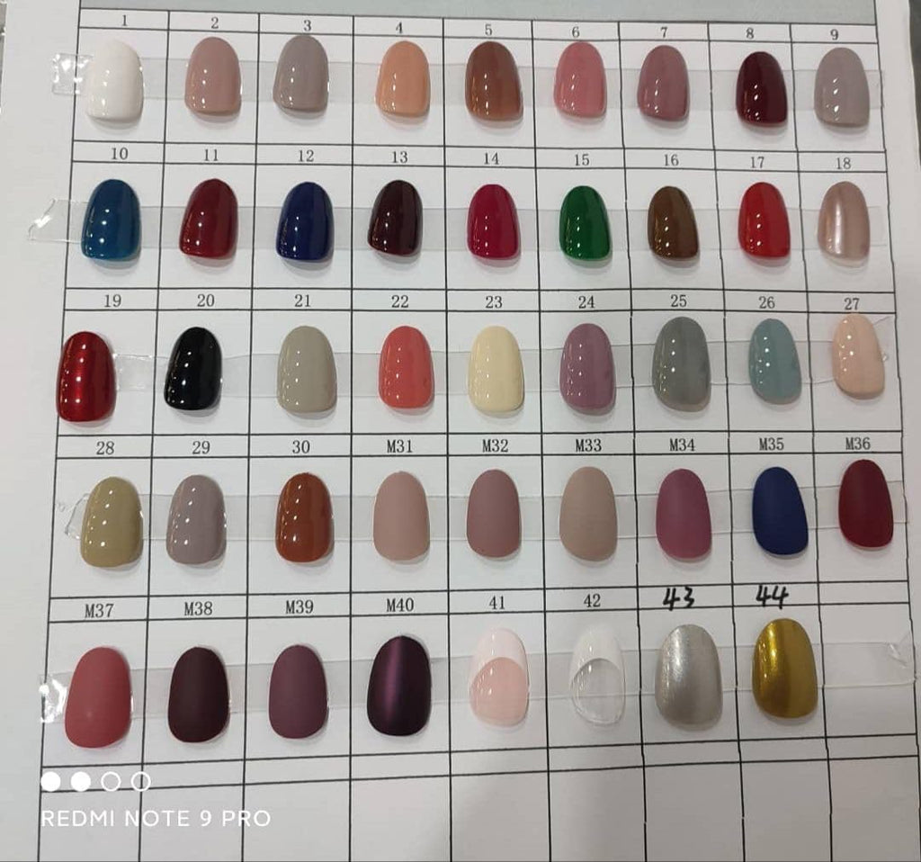NAILWIND 24pcs Press on nails | Natural Short False Nails | Acrylic Full Cover Nails | Natural Fake Nails Delicate & Comfortable for Women and Girls (V-10) - Image 6