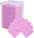 NAILWIND Lint Free Wipes, Cotton Pads for Nail Polish Removal, Eyelash Glue Cleaner, Extension Tool (Pink, 200-PCS)