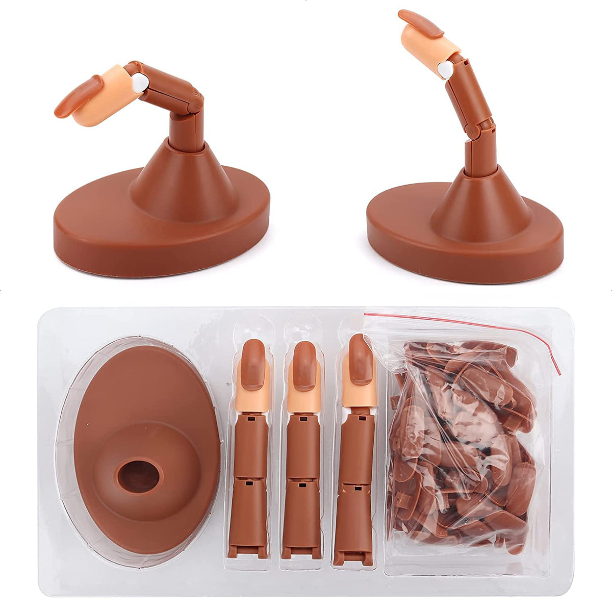 NAILWIND Nail Practice Fingers for Acrylic Nails, 3 Nails for Practice Hand for Acrylic, Training Fingers for Nail Art Beginners, Fake Fingers with Nail for Hand Training - Image 6