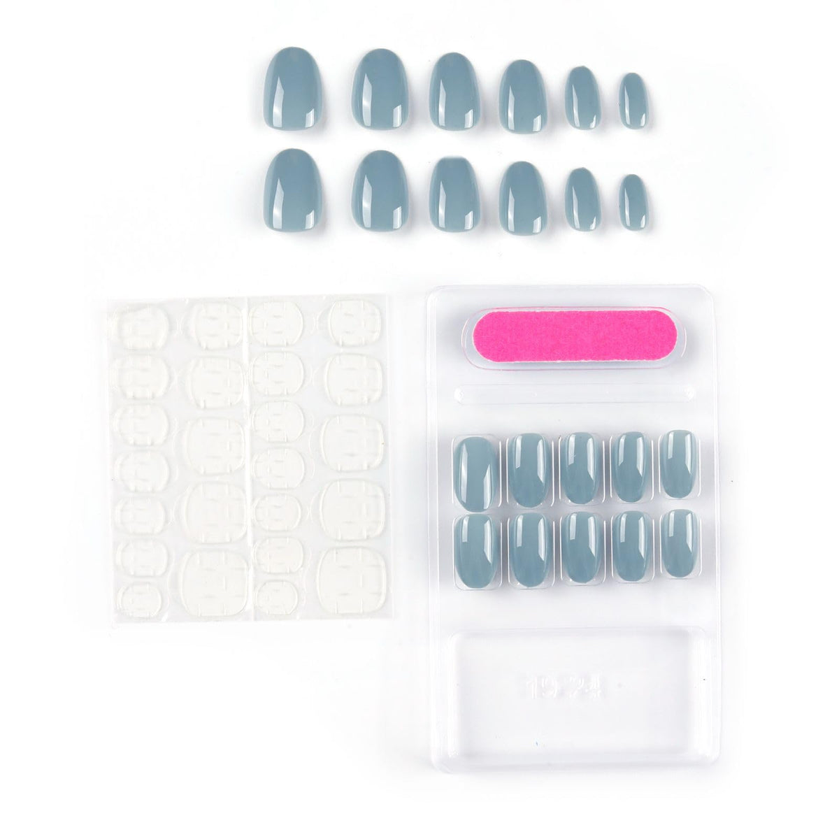 NAILWIND 24 Natural French Short False Nails Acrylic Full Cover Nails,Natural Fake Nails Delicate & Comfortable for Women and Girls (N26, 24 Count -Pack of 1) - Image 3