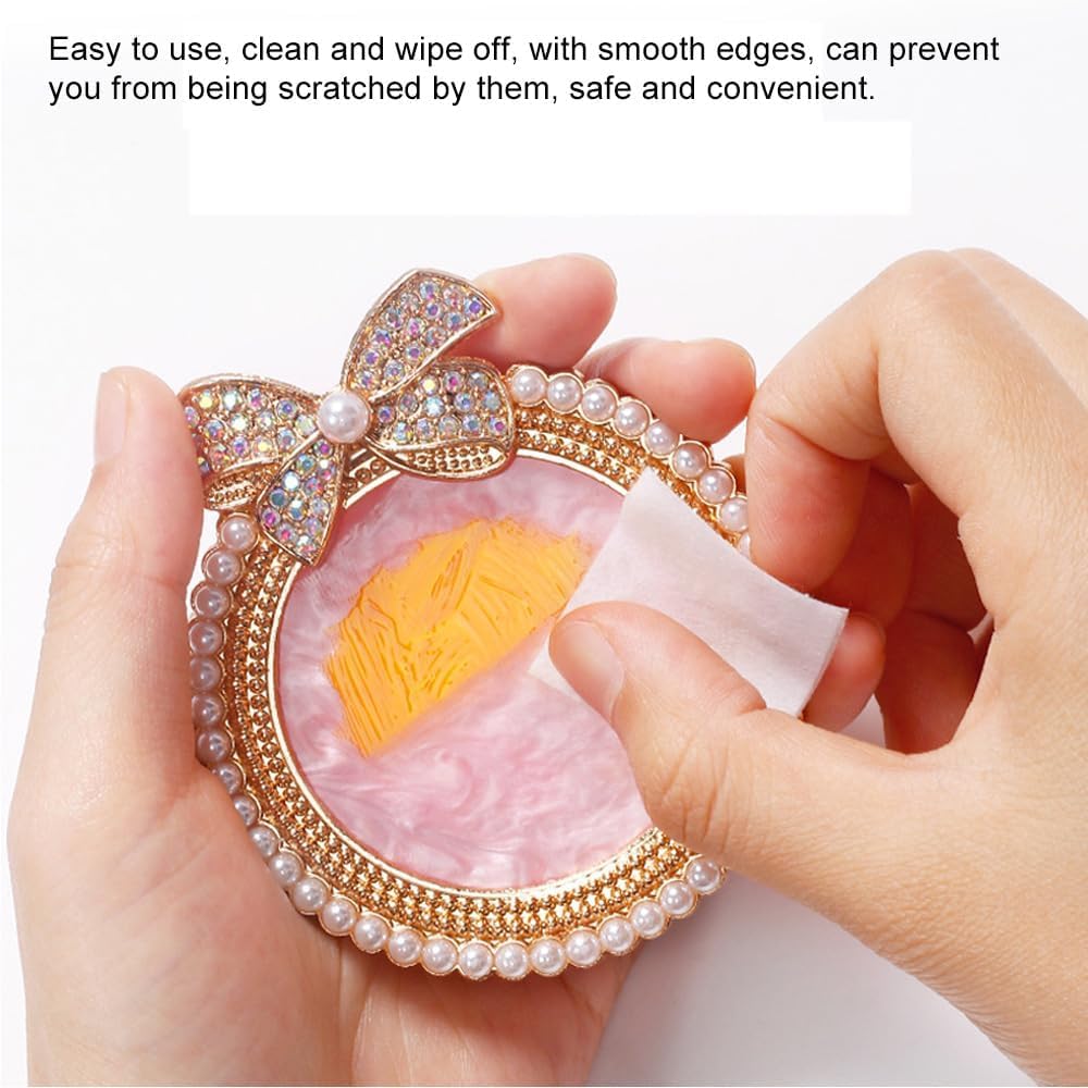 NAILWIND Resin Stone Nail Art Palette, Nail Mixing Palette with Diamond Base, Nail Art Cosmetic Mixing Palette Color Mixing Pigment Polish Holder Nail Art Painting Gel Palette Pearls - 1 pcs - Image 4