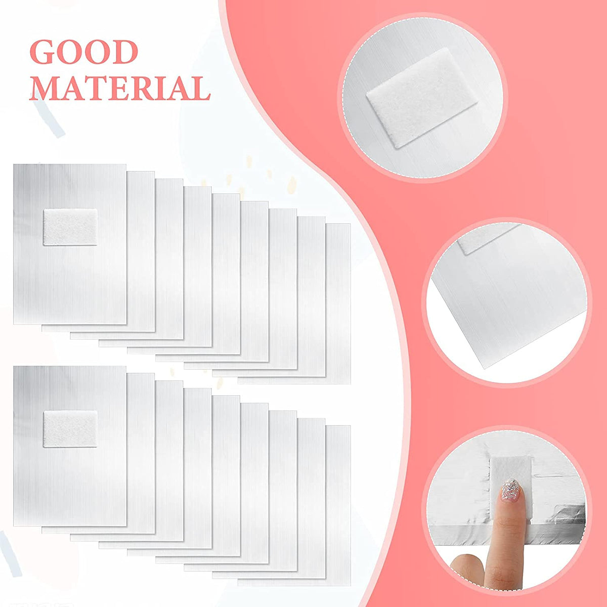NAILWIND Nail Polish Remover Gel Sheets Acetone Free, Nail Foil Wraps Gel Polish Remover Foils Acrylic Tin Soak Off Pads with Pre-attached Lint-free for Women Girls Home and Salon Use, 200 Count - Image 2
