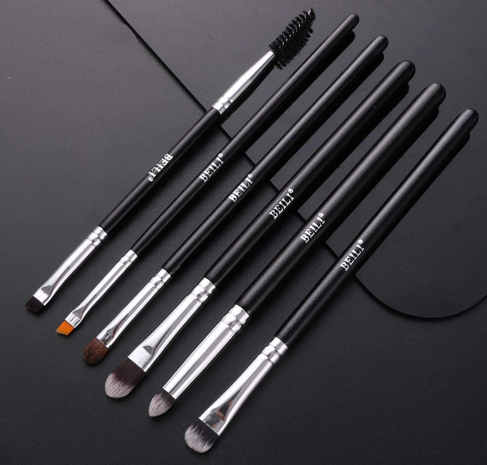 COSLUXE BEILI Professional Makeup Brush Set,Natural Goat Hair Premium Synthetic Kabuki Foundation Face Powder Highlighter Blush Concealer Eye Shadow Blending Eyeliner Make Up Brush B20 - Image 6