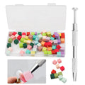 NAILWIND Nail Sponge 1 Metal Grabber with Mini Replaceable Nail Sponges Blocks for Ombre Nail Art, Stamping Tools Nail Art Tools Nail (180 Pcs)