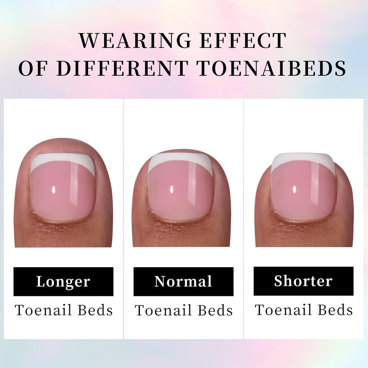 NAILWIND 9 Color Press On Nails Fake Nail 216 Pcs, French tip press-on nails, Press on Nail, Artificial Nail Extensions Combo in Multicoloured, Full Cover Glossy Nude False Acrylic Nails for Women Girls (08) - Image 4
