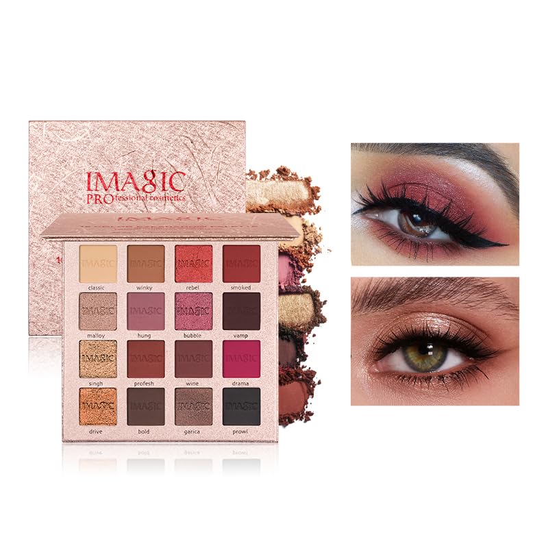 COSLUXE IMAGIC Professional Cosmetic 16 Color Eye-Shadow Palette EY - 318 - Image 2