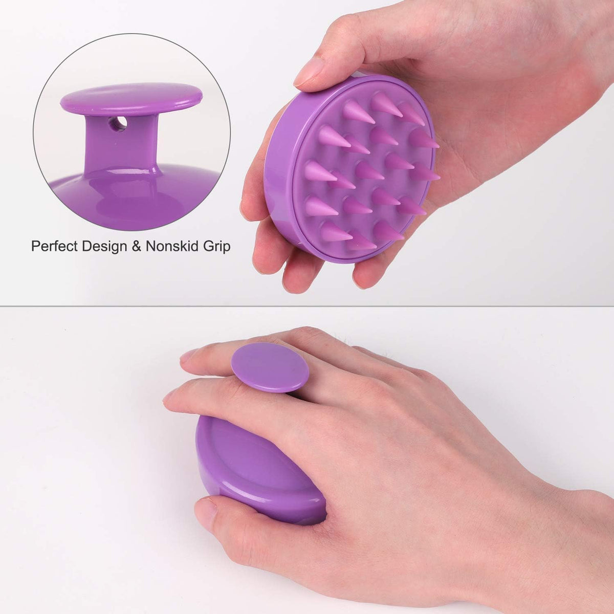COSLUXE Scalp Massage, Scalp Massager, Head & Hair Massagers For Hair Growth for Dry Massage, Oil & Shampoo - Image 3
