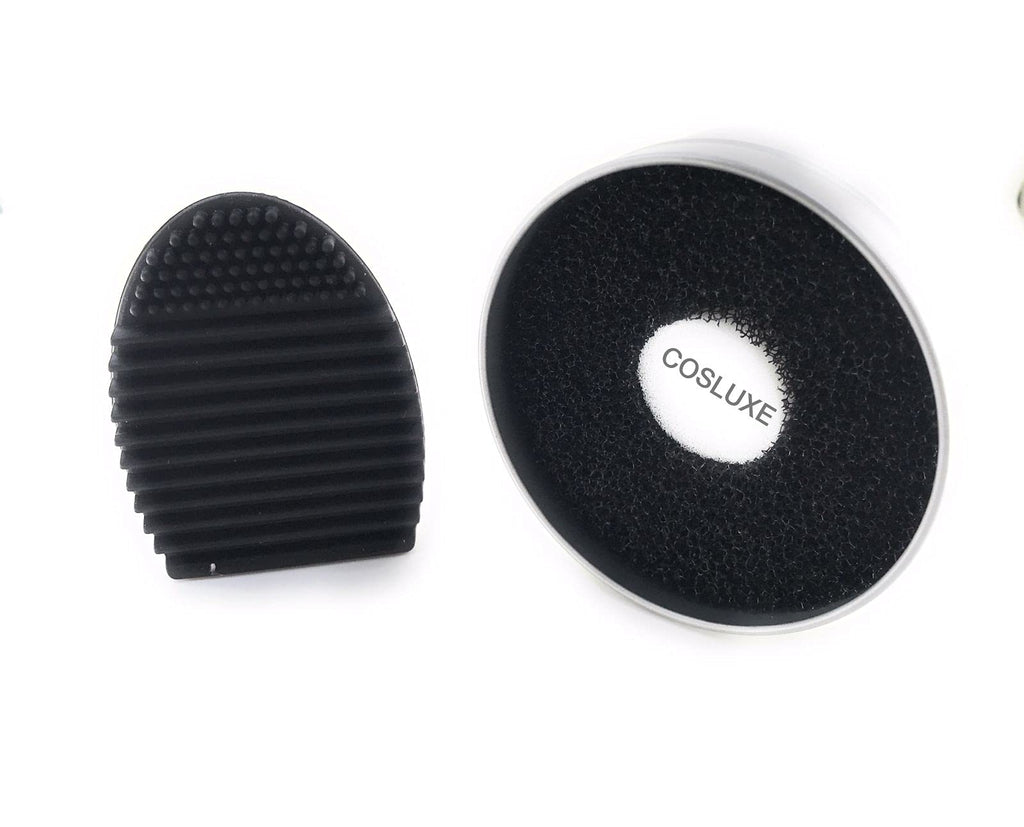 COSLUXE Makeup Brush Cleaning Tool - Make up Brush Quick Cleaner Sponge box 1, Makeup Brush Cleaner Silicone 1 - Removes Shadow Color from Your Brush - Image 6
